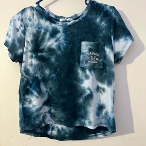 tye dye butterfly tee